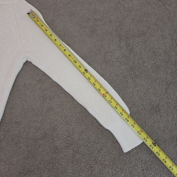 Michael Kors Cowl Neck Sweater Knit Pullover Tunic Top Neutral Cream Size S - Picture 14 of 15